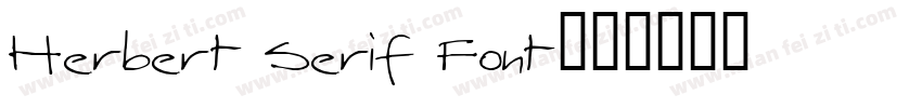 Herbert Serif Font字体转换